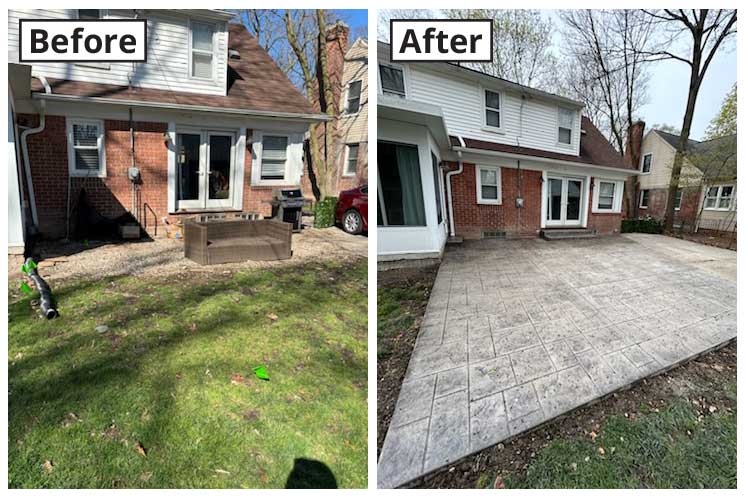 before and after pavers